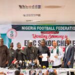Photos: Éric Sékou Chelle Unveiled as New Super Eagles Coach