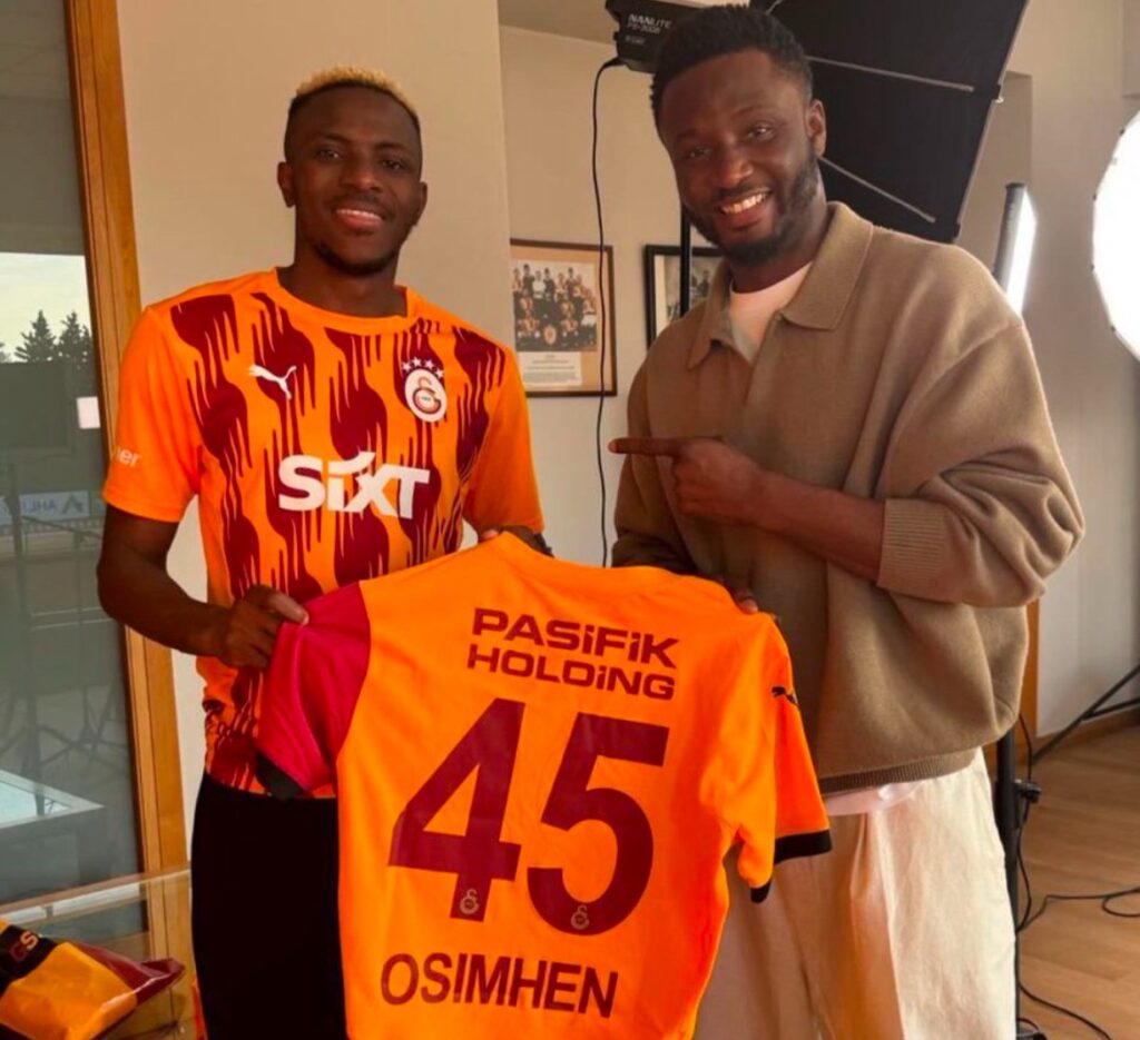 Victor Osimhen Meets John Obi Mikel at Galatasaray