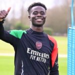 Saka Returns to Arsenal Training After December Injury, Eyes Real Madrid UCL Clash