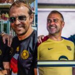 Joachim Löw Visits Hansi Flick After Successful Domestic Double in Barcelona